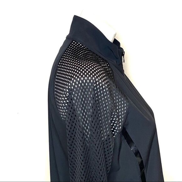 Zella NWT black lightweight full zip jacket with mesh sleeves size M - Picture 5 of 15
